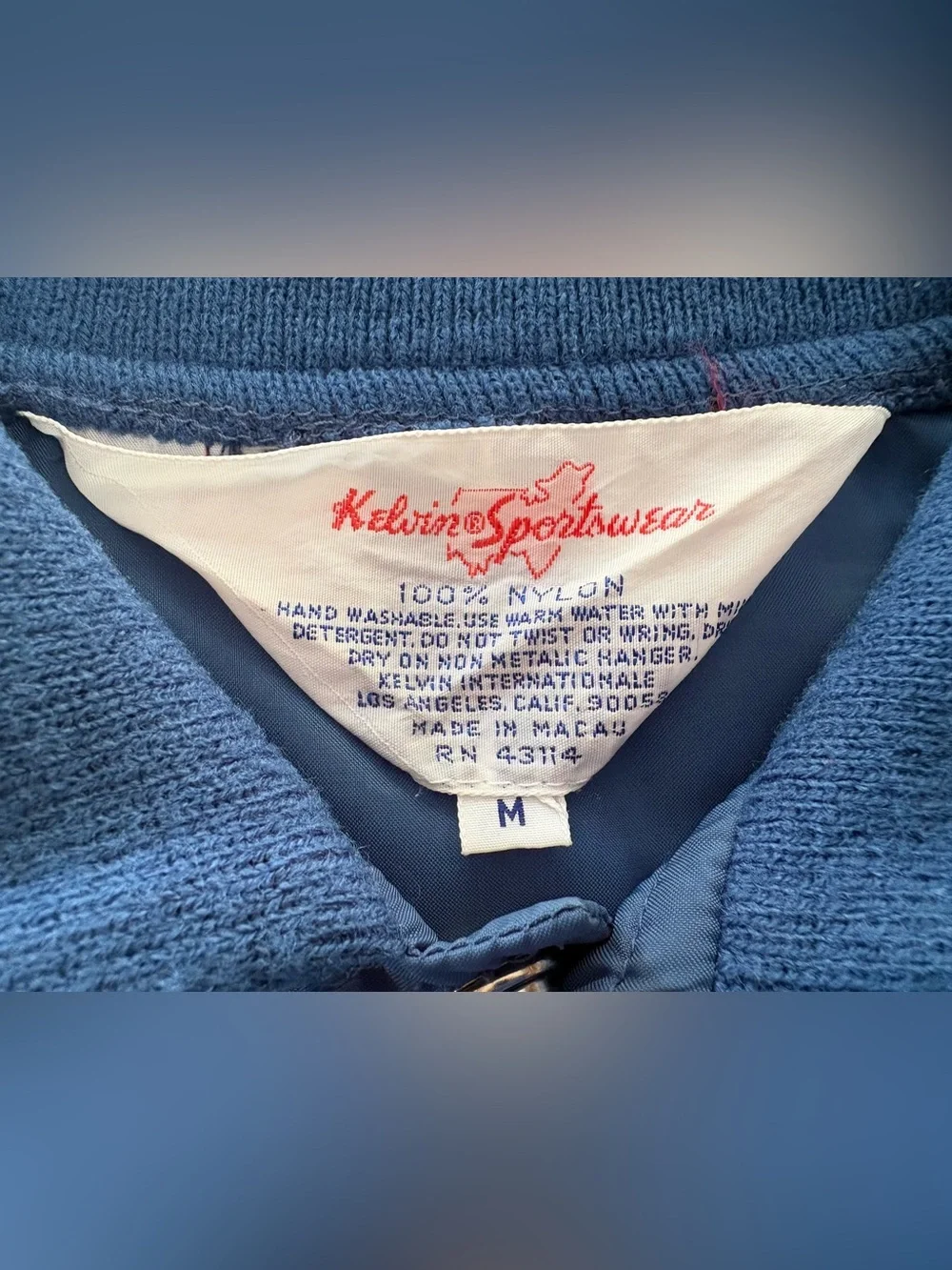 Kelvin Sportswear vintage 1980s